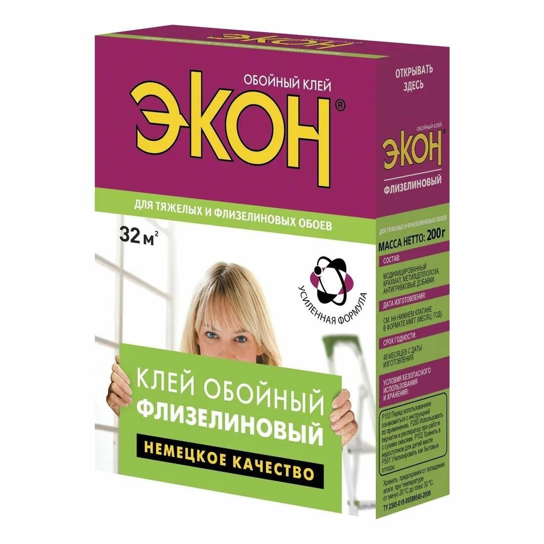 фото Клей для обоев Экон Флизелиновый (200 г)