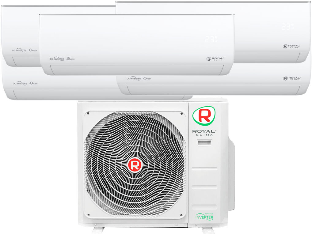 Мульти сплит-система Royal Clima 5TFM-42HN + RCI-GLF07HN x5 на 5 комнат