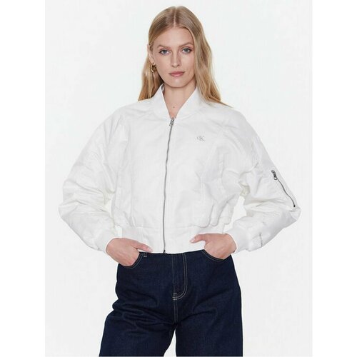 Куртка Calvin Klein Jeans, размер S [INT], белый куртка calvin klein jeans размер m [int] бежевый