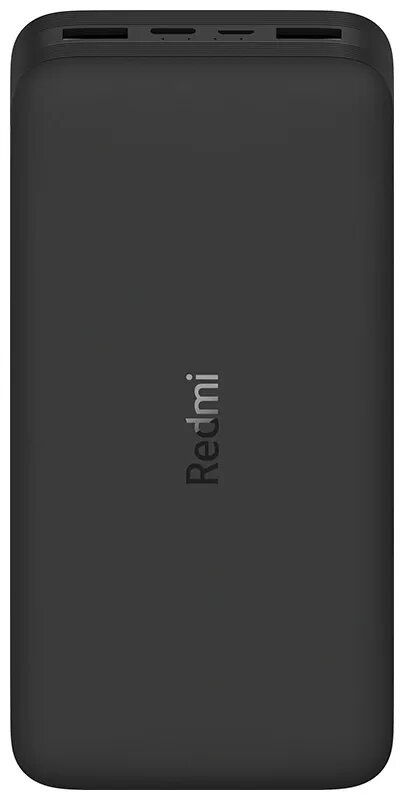 Портативный аккумулятор Xiaomi Redmi Power Bank Fast Charge, 20000 mAh, черный, упаковка: коробка