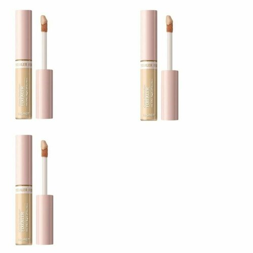 The Saem Консилер для лица Cover Perfection Fixealer 01 Clear Beige, 6,5 гр, 3 шт консилер 01 6 5 гр cover perfection fixealer 01 clear beige the saem