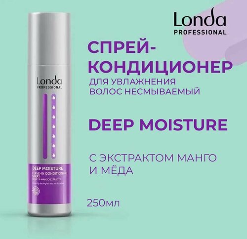 Londa Professional Спрей-Кондиционер для увлажнения волос с экстрактом манго и меда несмываемый Deep Moisture 250мл