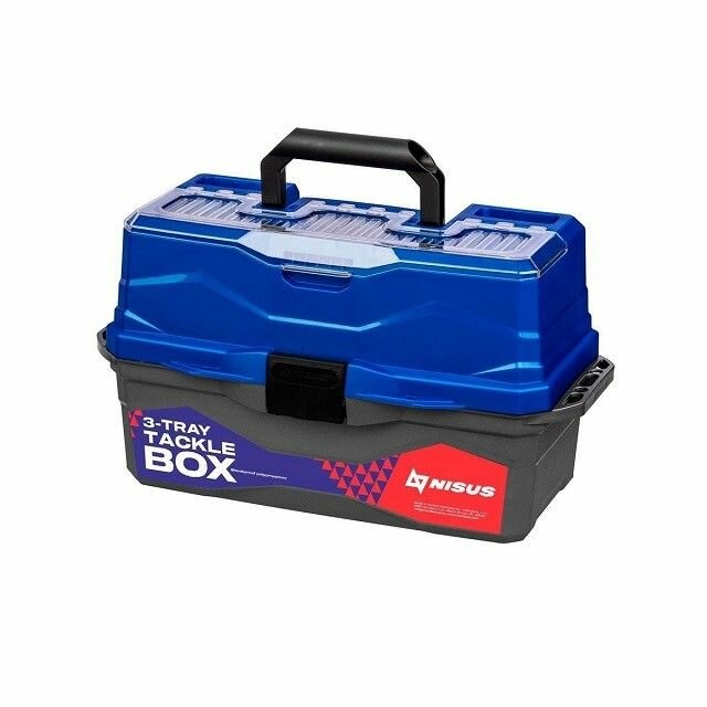 Ящик для снастей Tackle Box трехполочный сний(N-TB-3-B) NISUS