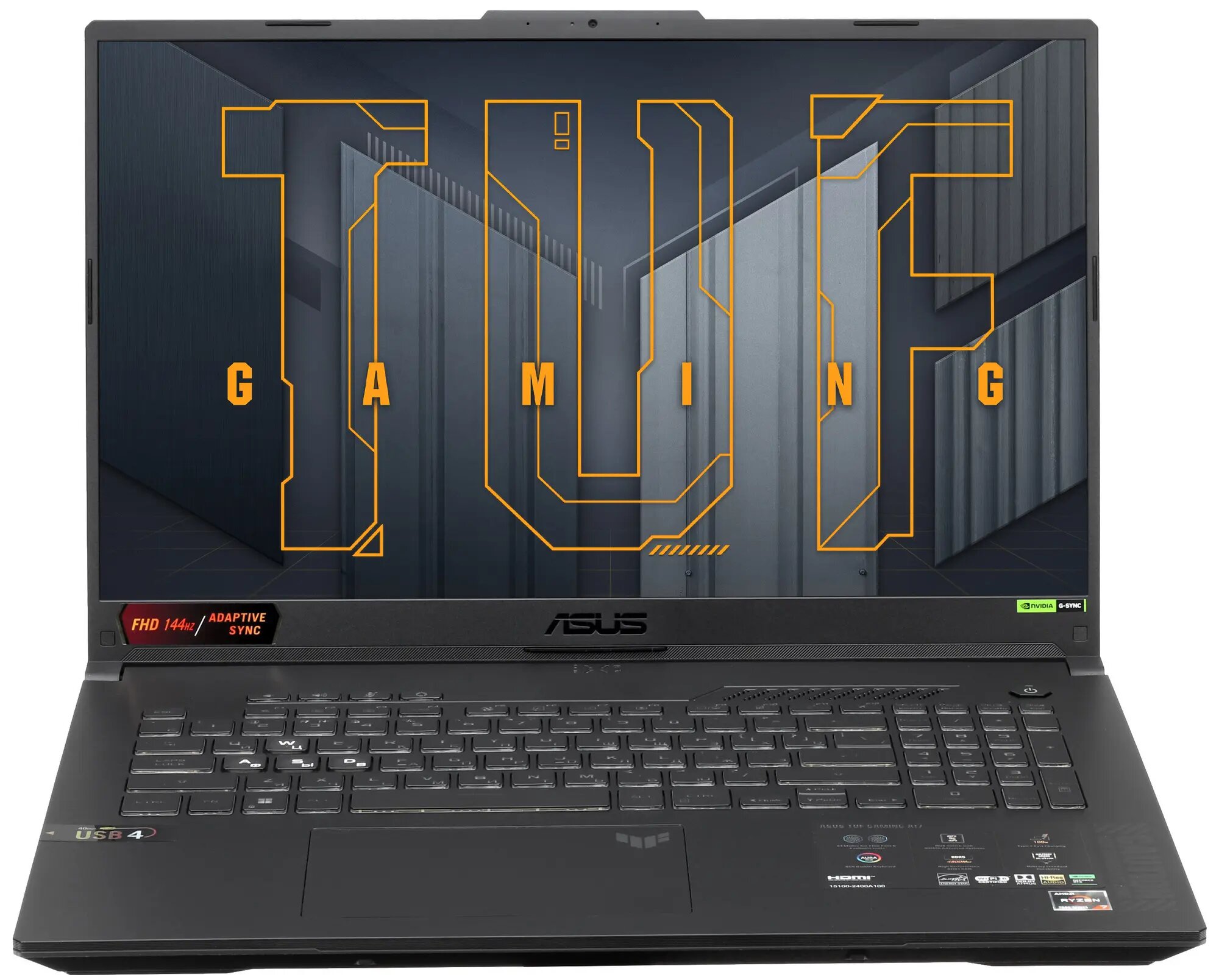 ASUS TUF Gaming A17 FA707NU-HX070 Ryzen 5-7535HS 16G 1T SSD 17,3" FHD(1920x1080) 144Hz RTX 4050 6G No OS Mecha Gray, 90NR0EF5-M00430 Без ОС