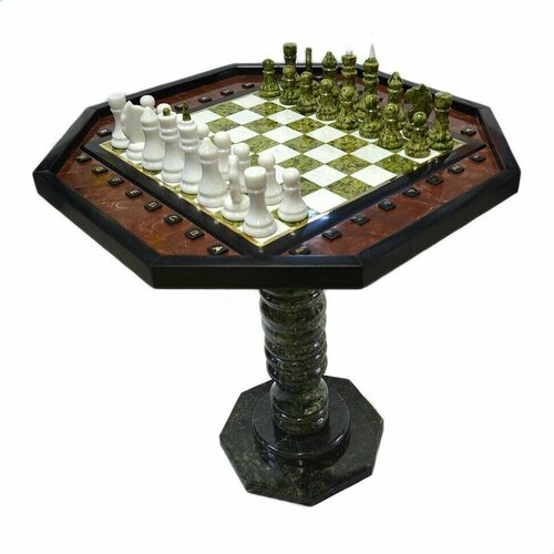 Шахматы из камня Шахматный стол