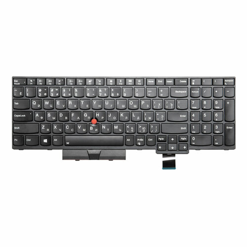 Клавиатура с подсветкой для ноутбука Lenovo ThinkPad T580 / ThinkPad T570 - черная