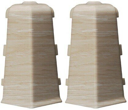 Угол для плинтуса Arbiton Indo, наружный, цвет 42 Дуб Песочный, 2шт.