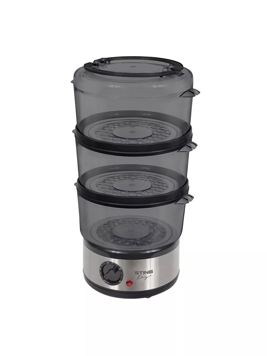 фото Пароварка STINGRAY ST-FS753A черный жемчуг