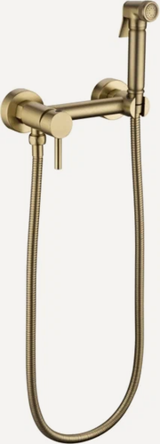 Изображение товара Смеситель наружный с гигиеническим душем Grocenberg GB103N Матовый золото