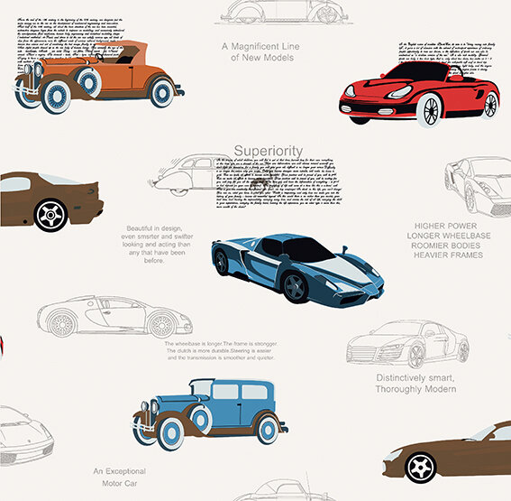 Обои Aura Forever Young H2912202; 0,53x10,05 м.