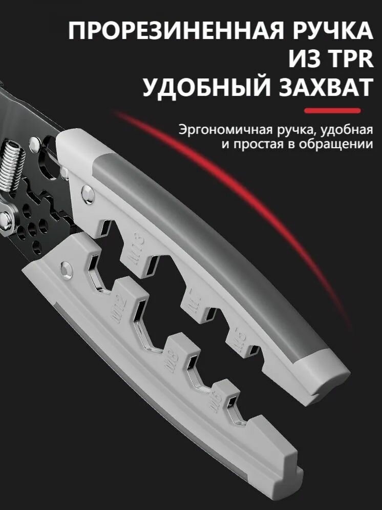 28 в 1 многофункциональные пассатижи плоскогубцы, универсальные клещи, стриппер для электрика, намотка/зачистка/обжим и другие функции — фото 1