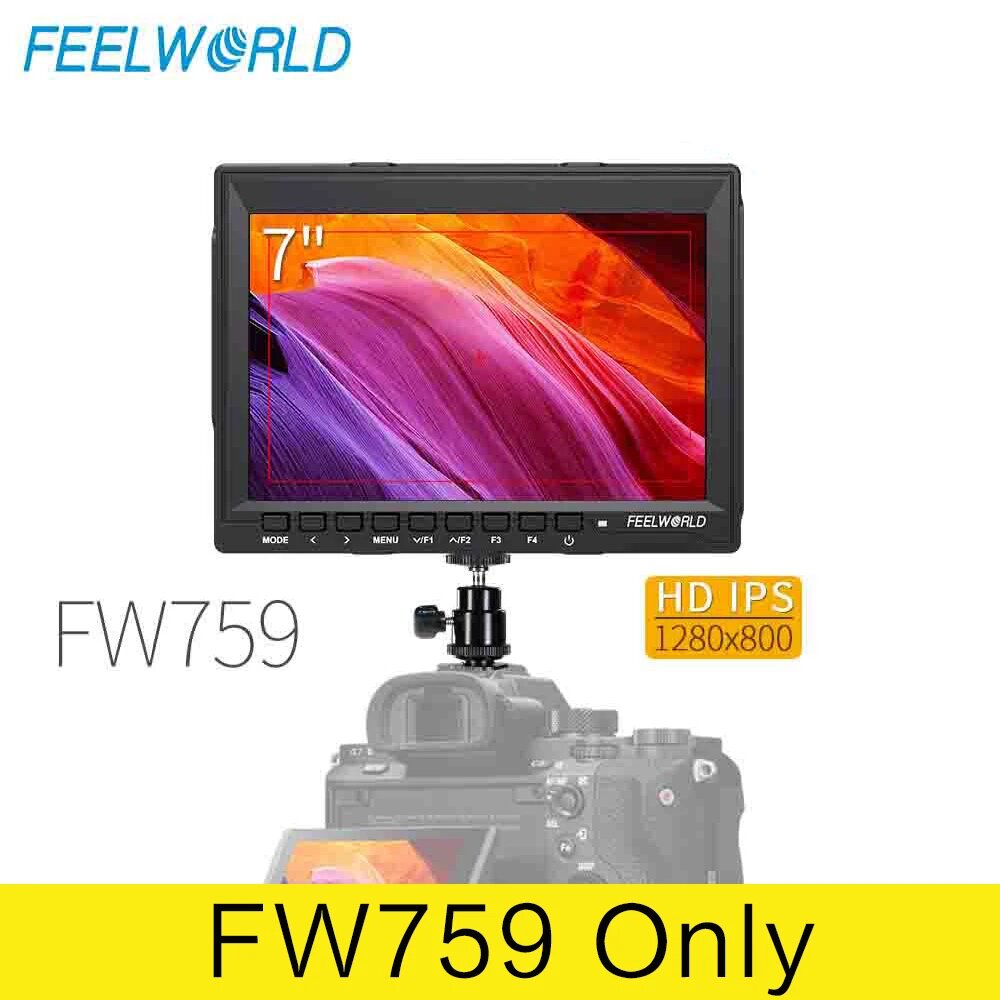 Feelworld FW759 7" IPS Видеомонитор для фотокамер, FW759 Only