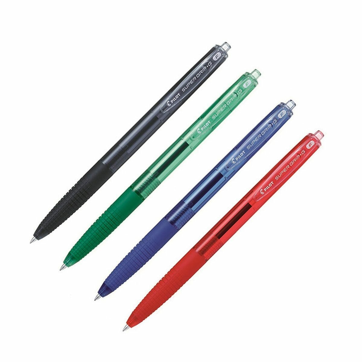 Ручка шариковая автоматическая Pilot Super Grip G (0.22мм, синяя, масляная основа) (BPGG-8R-F-L), 1шт.