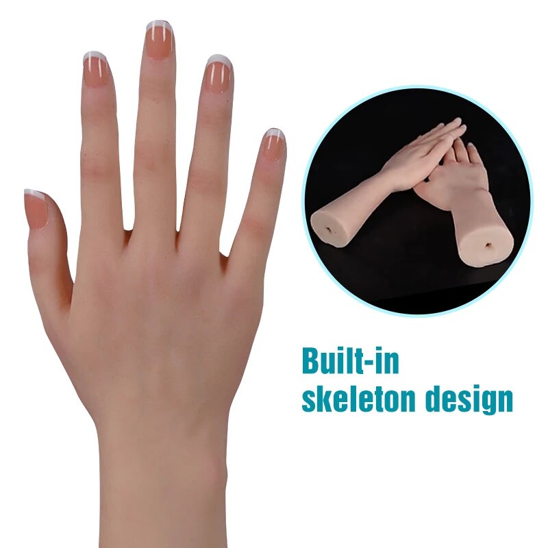 Реалистичный силиконовый манекен для рук и ног, type B right hand, COLOR2