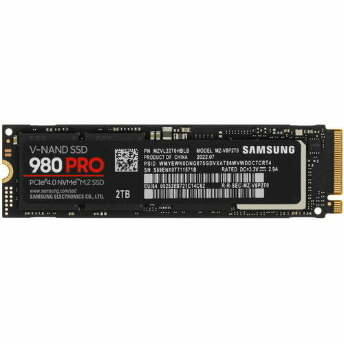 2000 ГБ SSD M.2 накопитель Samsung 980 PRO [MZ-V8P2T0BW]