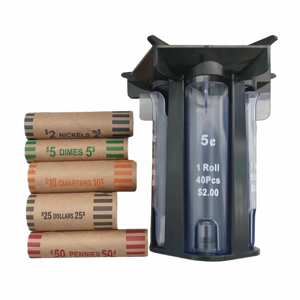 Сортировщик и упаковщик монет 5 в 1