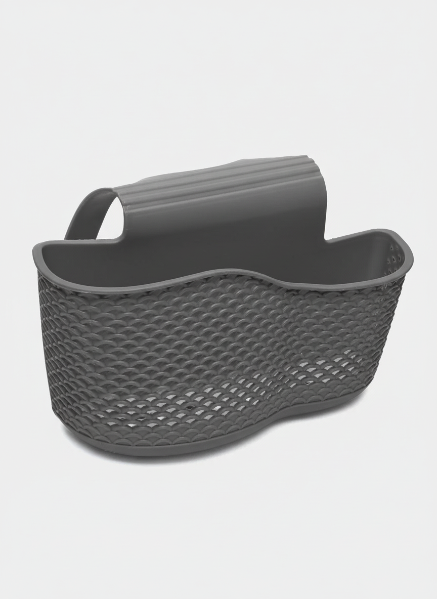 Держатель для губки, Темно-Серый Высота самого кармана - от 6 до 9 см, длина - 12 см, ширина - 4 см