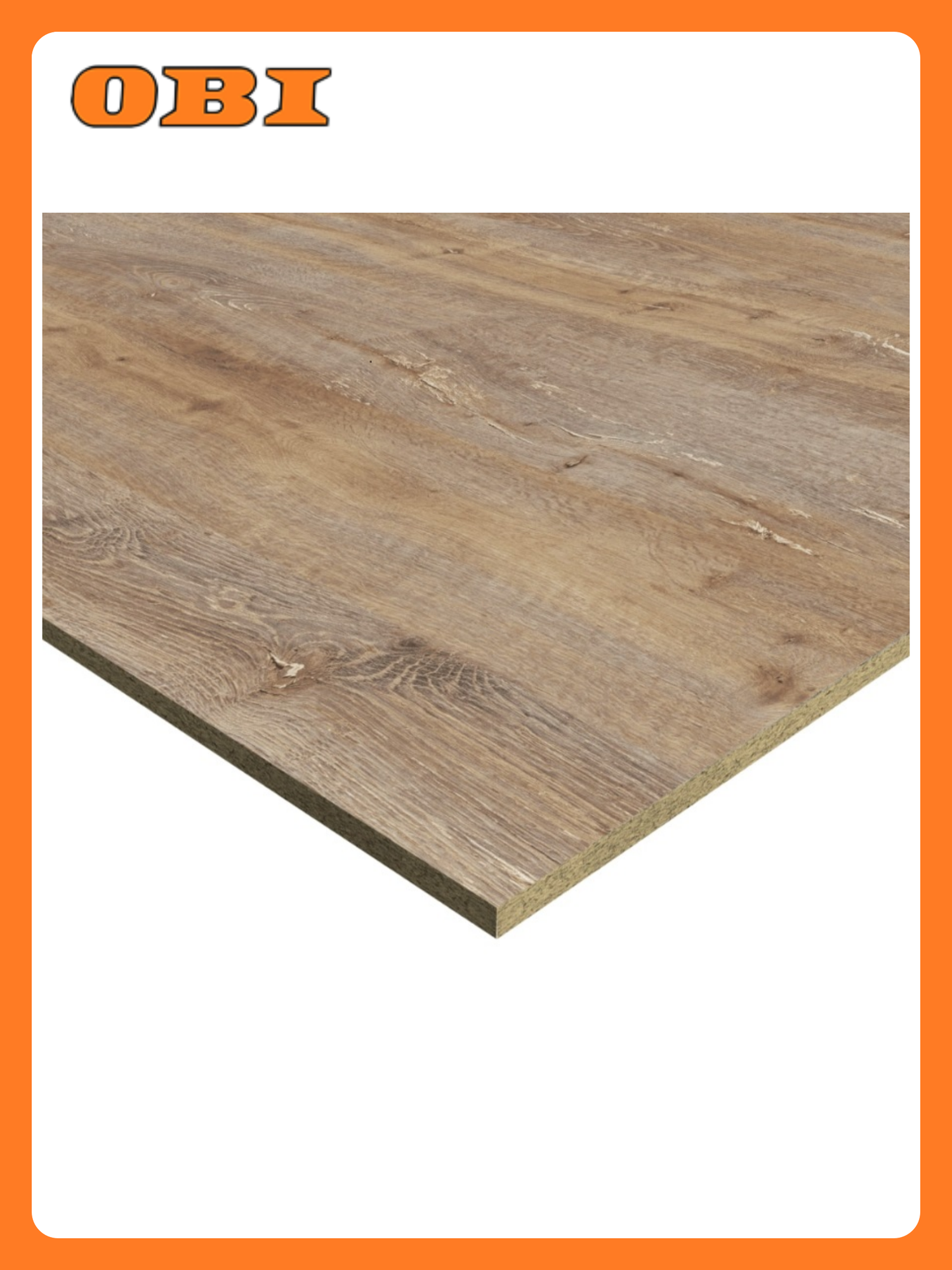 Мебельная панель ЛДСП EXTRAVERT 1200х600х16 мм Дуб Владимирский ржаной