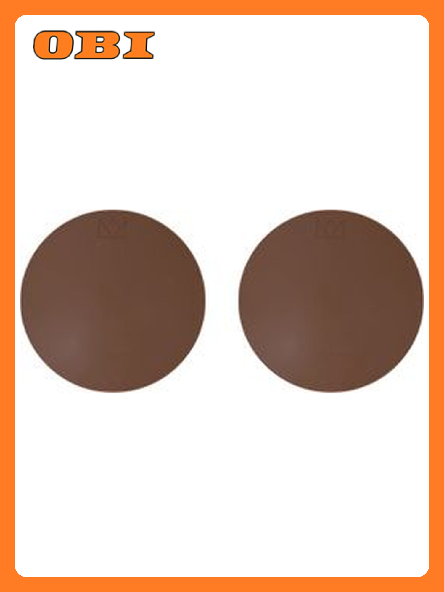 Ограничитель двери Palladium самоклеящийся силикон коричневый диаметр 40мм