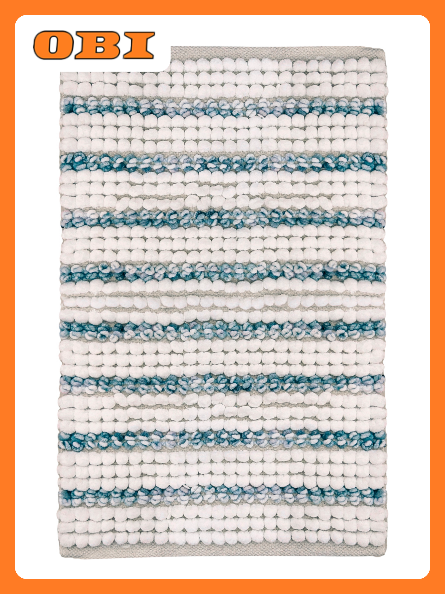 Коврик для ванной комнаты хлопковый 50*80 см SOFT COTTON STRIPED