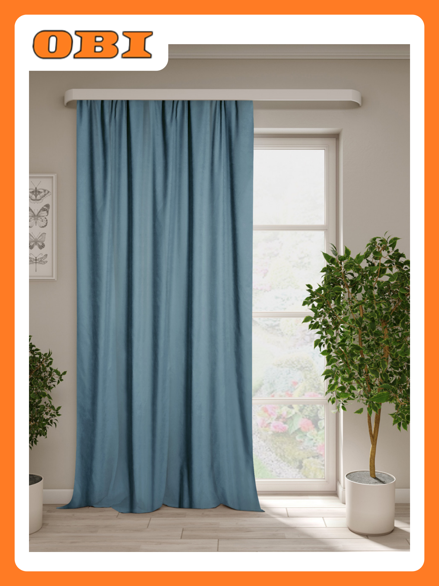 Штора Блектон Блекаут 160*260 см синий