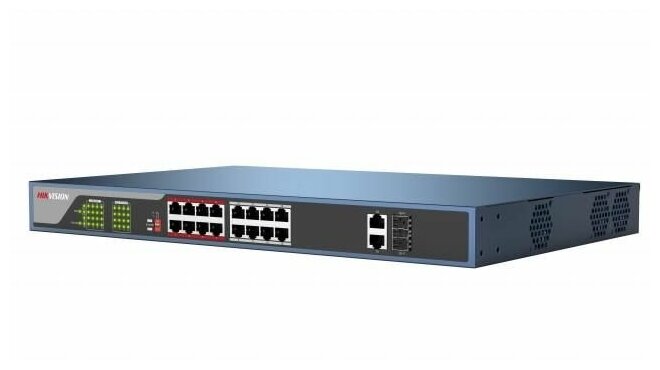 Неуправляемый PoE коммутатор DS-3E0318P-EB 16 портов