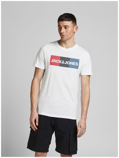 Футболка Jack & Jones, размер 48/M, белый