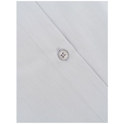 фото Рубашка мужская длинный рукав greg 320/239/gr/zn, прилегающий силуэт / super slim fit, цвет серый, рост 174-184, размер ворота 42