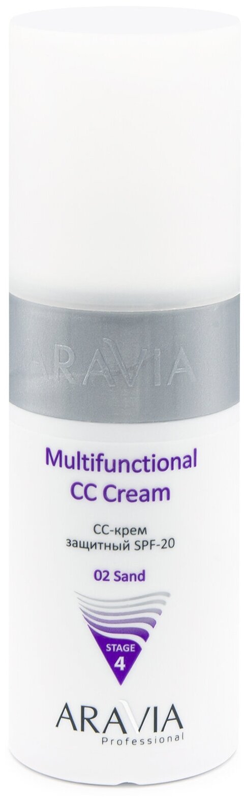 ARAVIA PROFESSIONAL Aravia Professional CC-крем защитный SPF20 Multifunctional CC Cream send 02, 150 мл