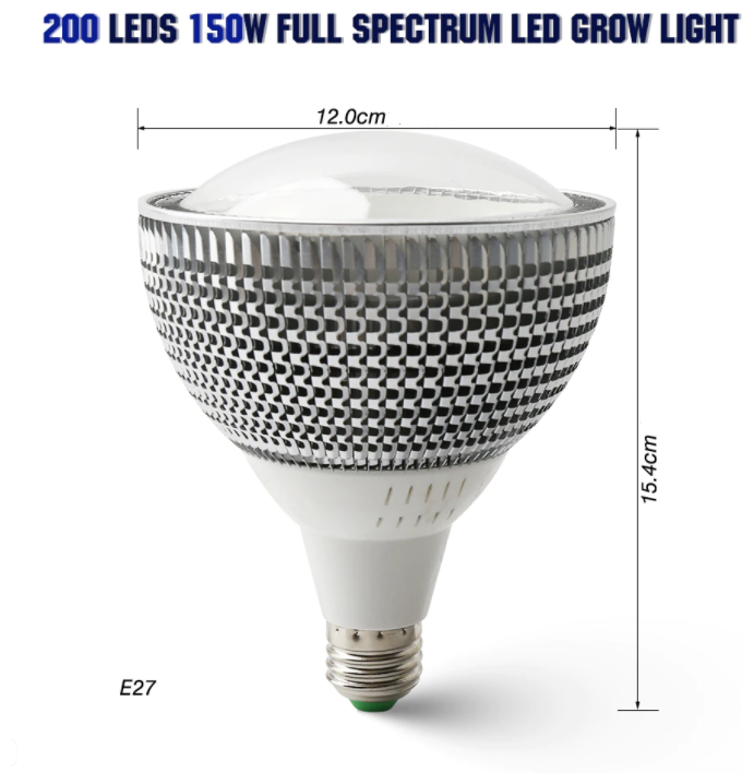 Фитолампа полного спектра E27-150W (Теплый белый +ИК) - фотография № 2