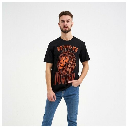 фото Футболка мужская kaftan "power", черный, р. 48