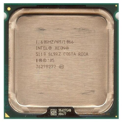 Процессор Intel Xeon 5110 Woodcrest LGA771, 2 x 1600 МГц, OEM процессор intel xeon x5260 wolfdale lga771 2 x 3330 мгц oem