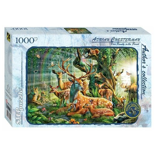 Купить Пазл 1000 Мир лесных животных (Авторская коллекция) 79550 Степ /9/, Step puzzle