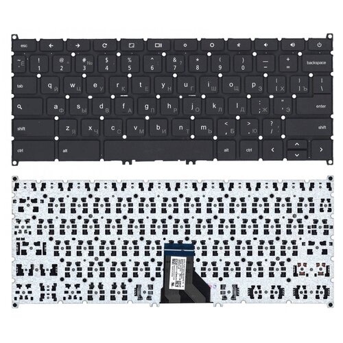 Клавиатура для ноутбука Acer Chromebook C720-2802 черная без рамки 179000₽