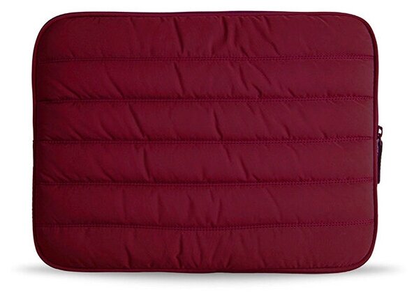 Чехол Bustha Puffer Sleeve Nylo/Leather для Macbook Pro 15/Pro 16, цвет малиновый