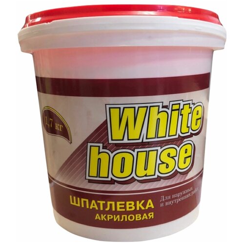 Шпатлевка универсальная для наружных и внутренних работ White House 1,7 кг шпатлевка premia club универсальная для наружных и внутренних работ ведро 17 кг