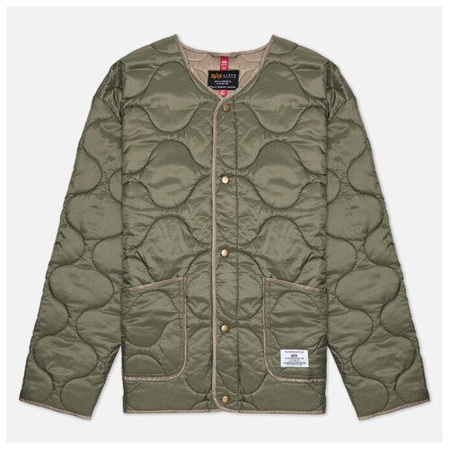 Женская куртка лайнер Alpha Industries Contrast Quilted Liner зелёный, Размер M