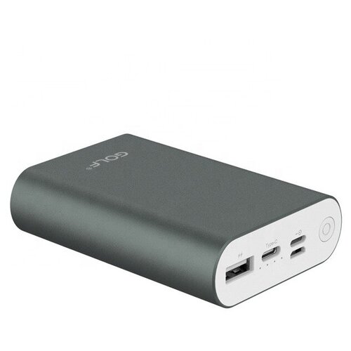 Аккумулятор внешний универсальный GOLF G65PRO 10000mAh In Micro usb Type-C LightningOut Type-CUSB 21A Grey 98900₽