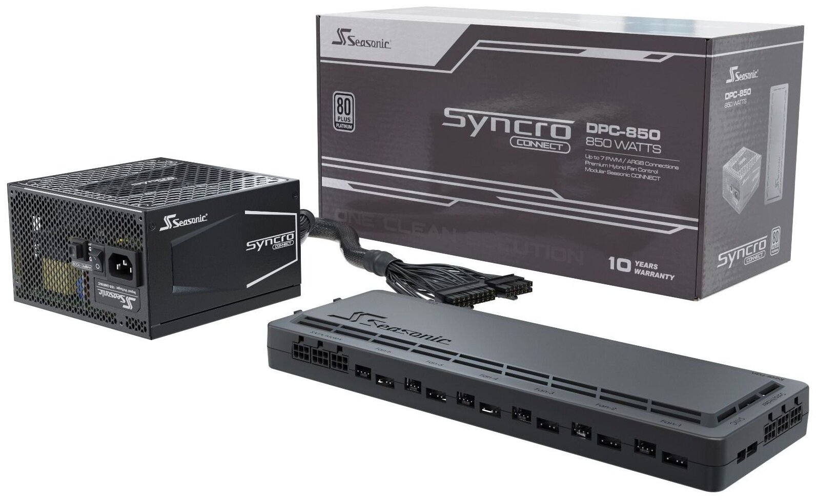 Корпус ATX Seasonic CASE SYNCRO Q704 850 Вт чёрный (SYNCRO DPC-850 (SSR-850FB))