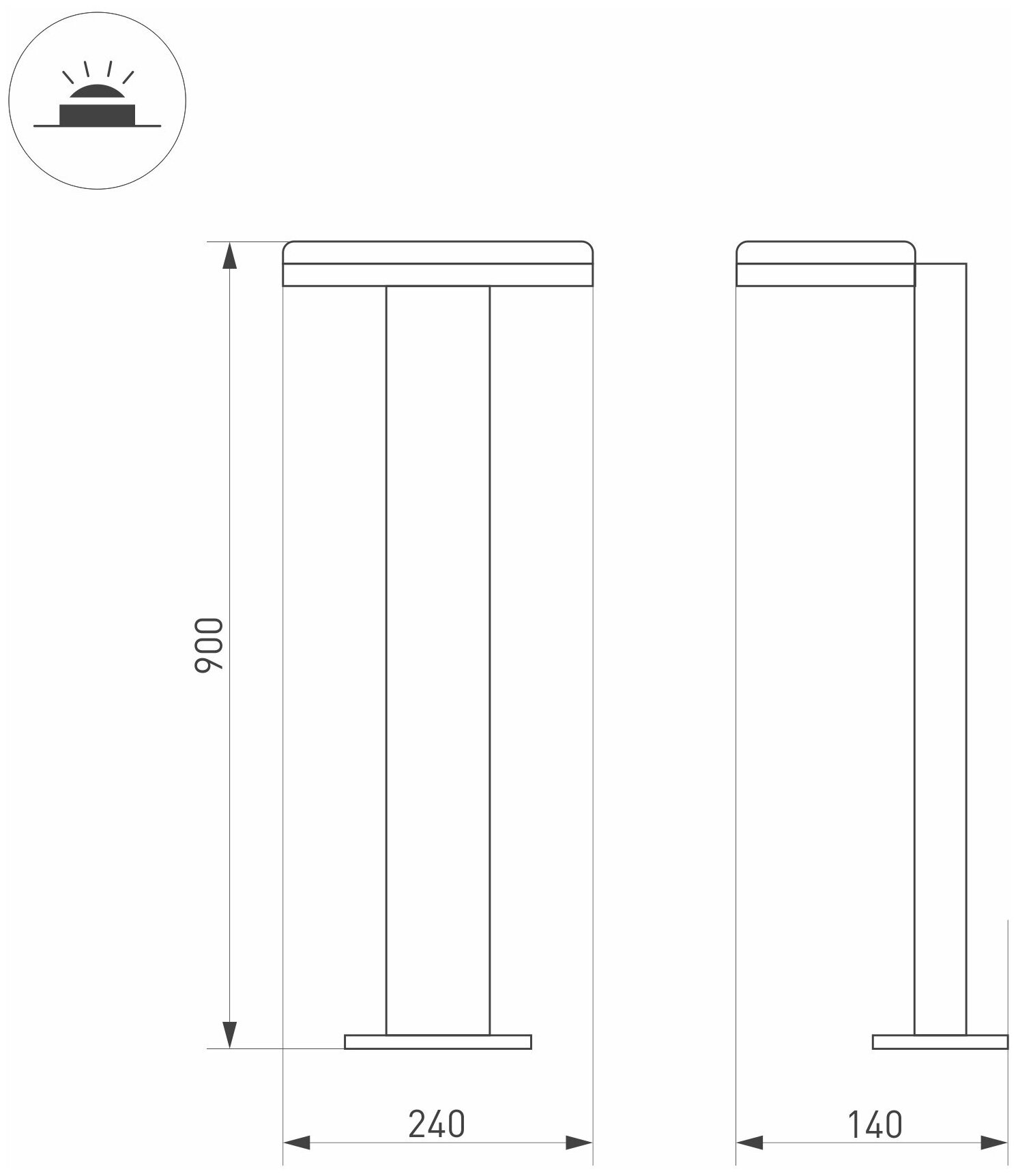 Уличный светодиодный светильник Arlight LGD-Tent-Boll-H900-9W Warm3000 / - фото №7