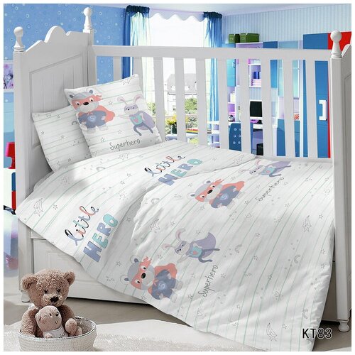 Детское постельное белье из сатина Супергерой