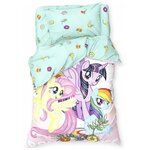 Детское постельное белье 1,5 спальное Pony team My Little Pony 143х215 см, 150х214 см, 50х70 см -1 шт - изображение
