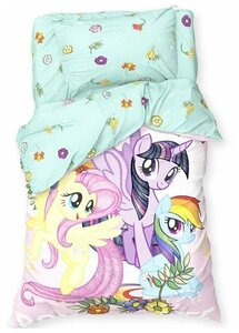 Фото Детское постельное белье 1,5 спальное Pony team My Little Pony 143х215 см, 150х214 см, 50х70 см -1 шт