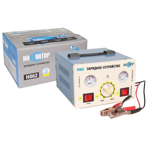 Зарядное устройство АКБ трансформаторное автомат 61224В 12А для батарей емкостью до 100 Ач инноватор H062 698800₽