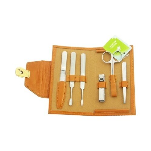 Маникюрный набор Миг МН 0609С 6 предметов футляр цвета апельсин