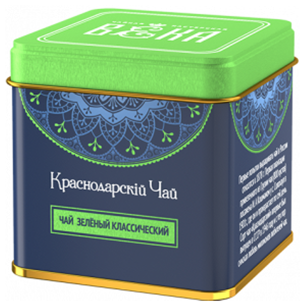 Чай зеленый листовой «Краснодарскiй чай века» (50 г.) - фотография № 1