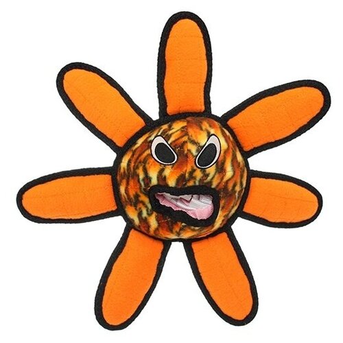 Tuffy Alien Ball Flower Fire Супер прочная игрушка для собак Инопланетный шар-цветок, пламя, прочность 8/10 Арт.13046. пл