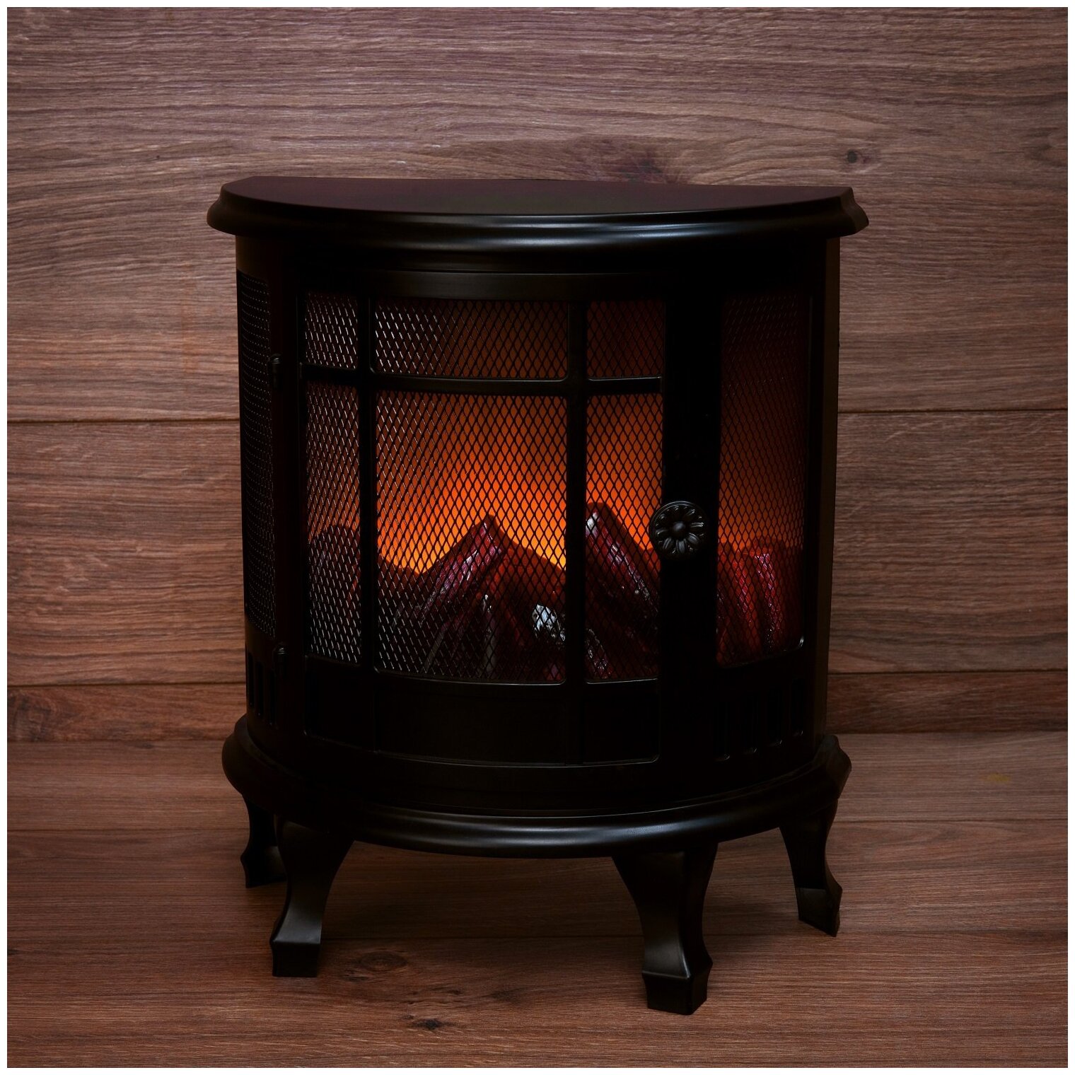 Светильник NEON-NIGHT Home Светодиодный камин Винтаж 511-032, цвет арматуры: черный - фотография № 11