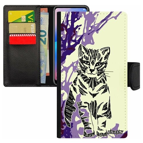 фото Чехол- книжка на смартфон apple iphone 7, "кот" бенгальский котенок utaupia