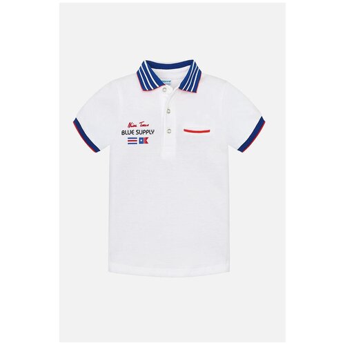 фото Поло mayoral, размер 4(104), белый